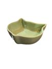 Comedouro decorativo gato - Verde