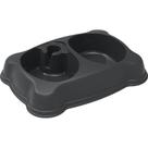 Comedouro Duplo para Cães Plast Pet Cores Sortidas 600ml