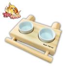 Comedouro Duplo. Potes de porcelana de 30mls. Ideal para aves de pequeno e médio porte.