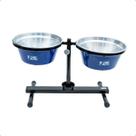 Comedouro e Bebedouro Inox Antiformiga Regulável 5L