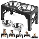 Comedouro Elevado Ajustável Jovrun para Cães com 5 Alturas Comedouro Elevado Ajustável Jovrun para Cães com 5 Alturas