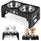 Comedouro Elevado Ajustável Jovrun para Cães com Tigelas de 6,6 a 13,5 cm Comedouro Elevado Ajustável Jovrun para Cães com Tigelas de 6,6 a 13,5 cm