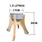 Comedouro elevado de porcelana para cães