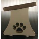 Comedouro em inox triplo para gatos ou cachorros pequenos Comedouro em inox triplo para gatos ou cachorros pequenos