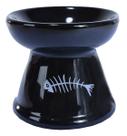Comedouro Ergonomico Gato Higiênico Bebedouro Cerâmica PRETO Comedouro Ergonomico Gato Higiênico Bebedouro Cerâmica PRETO