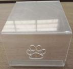 Comedouro Ergonômico Pet Acrílico Cachorro Gato 35x17x7cm