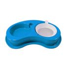 Comedouro Furacão Pet Anti Formiga Luxo Duplo Azul para Cães - Tamanho P