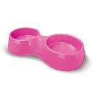Comedouro Furacão Pet Pop Duplo Rosa para Cães - 500ml