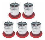 Comedouro Galvanizado para Aves Prato Plástico 5kg (cx C/5)