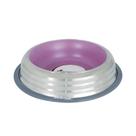 Comedouro inox premium rosa 210ml para cães e gatos germanhart