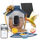 Comedouro Inteligente para Pássaros Azonanor com Câmera Solar e Identificação por IA