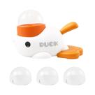 Comedouro Interativo Para Cães Em Formato De Pato, Comedouro Lento Lavável Automático Com 3 Saídas Comedouro Interativo Para Cães Em Formato De Pato, Comedouro Lento Lavável Automático Com 3 Saídas