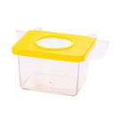 Comedouro Jel Plast Pet Piu 1 Furo com Gancho Cristal Amarelo para Pássaros - 30ml