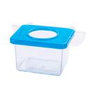 Comedouro Jel Plast Pet Piu 1 Furo com Gancho Cristal Azul para Pássaros - 30ml