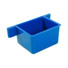 Comedouro Jel Plast Pet Piu Coxinho Lateral Azul para Pássaros
