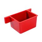 Comedouro Jel Plast Pet Piu Coxinho Lateral Vermelho para Pássaros