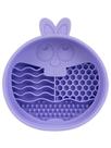 Comedouro Lento de Silicone para Pets Coelho Roxo - QMonster