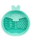 Comedouro Lento de Silicone para Pets Coelho Verde - QMonster