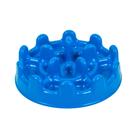 Comedouro Lento e Funcional Pet Games PetFit Azul para Cães e Gatos - 27cm de Diâmetro