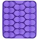 Comedouro Lento e Tapete de Fuçar com Ventosas Quadrado Folha - ROXO