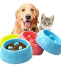 Comedouro Lento Educador Interativo Mini para Cães Cachorros Pequeno Porte Pets Pequenos