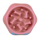 Comedouro Lento Educador Para Cães Modelo Osso Rosa Comedouro Lento Educador Para Cães Modelo Osso Rosa