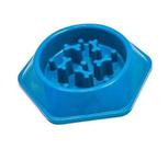 Comedouro Lento Educativo Para Cães 600ml - Azul - Comilão