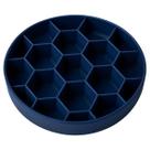 Comedouro Lento Nyp Colmeia com Ventosa Para Cães Grandes Azul-Escuro