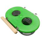Comedouro Médio com Poleiro 2 Furos - Verde