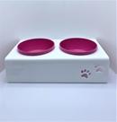 Comedouro para cães e gatos duplo pets para ração e água
