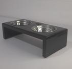 Comedouro Para Cães e Gatos Tamanho PP De Melhor Qualidade Duplo Tigela de Inox Com 12 cm de Altura