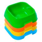 Comedouro Para Cães Gatos Quadrado Pet G Misto Alvorada 1 L