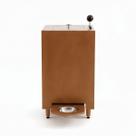 Comedouro para Gato e Cão com Dispenser de Ração 15kg Tigela Inox Elevada 10cm