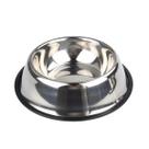 Comedouro Pequeno Pet Tigela Aço Inox com Base Antiderrapante