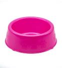 Comedouro Perolizado Luxo Rosa para Cães e Gatos Pet Injet