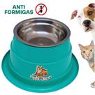 Comedouro pet com proteção anti formigas e vasilha com 300 ml