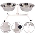 Comedouro Pet Duplo Tigela Inox 2.300ml - FERCAR