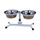 Comedouro Pet Duplo Tigela Inox 900ml - FERCAR