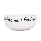 Comedouro Pet Injet Cerâmica Feed Me Branco para Cães - 190ml