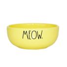 Comedouro Pet Injet Cerâmica Meow Amarelo para Gatos 190 ml
