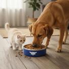 Comedouro Pet Inox Premium Antiderrapante 1,2L Inox Dine Bebedouro Gato Comedouro Cachorro Grande -