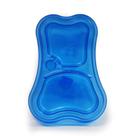 Comedouro Pet Toys Duplo Automático Azul com Glitter para Cães