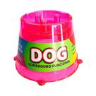 Comedouro Pet Toys Lento Rosa com Glitter para Cães 250 ml