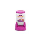 Comedouro prático alvorada rosa para cães e gatos 3,0l Comedouro prático alvorada rosa para cães e gatos 3,0l