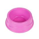 Comedouro Simples 500ml Plástico Rosa