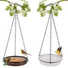 Comedouro suspenso para pássaros e conjunto de banho para pássaros HRAYLTOP 2 em 1