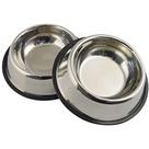 Comedouro vasilha pet ração água inox cães gato 2X1250ml Comedouro vasilha pet ração água inox cães gato 2X1250ml