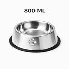 Comedouros Inox Antiderrapante para Cães e Gatos Kit 2 Unidades Pote Prato Bebedouro Pet Aço Inoxidável