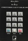 Comentarios a Lei Nº 90.100 de 1995