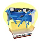 Comentarista Table Playset Figures Toy Company Blue & Grey